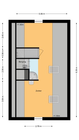 Floorplan - Botter 4, 3448 KA Woerden